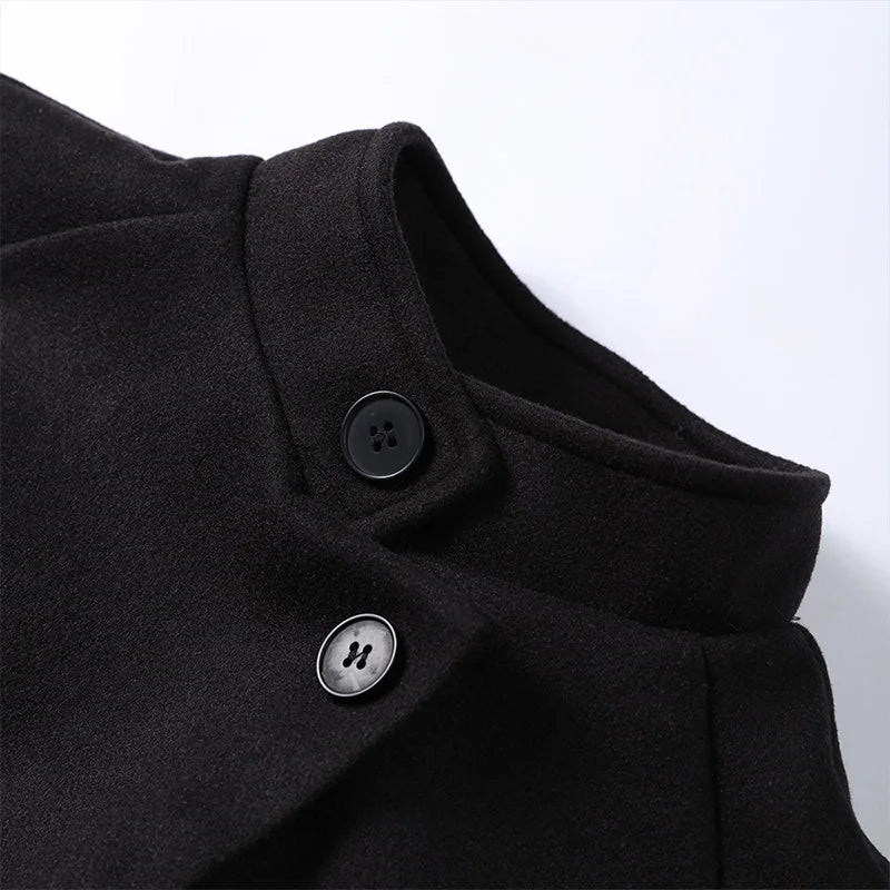 Winter warme Schnürung Damen mantel einfarbig Vintage Einreiher Mantel Mode Herbst Damen jacken neue Retro-Oberbekleidung.