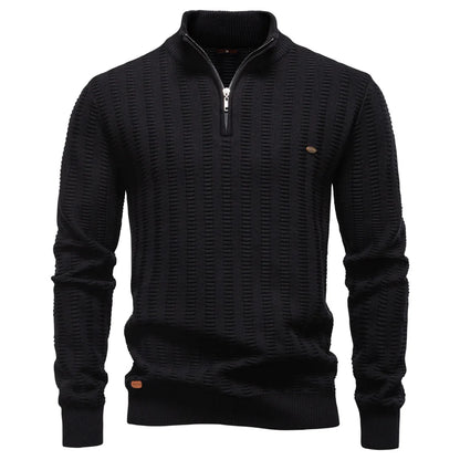 AIOPESON Luxury Striped Pullover Men Old Money Style Cotton Knitwear Thick Warm Crew Neck Winter Social Sweater Male