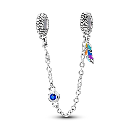 Silver Clasp 925 Sterling Silver CZ pave Clip Charms Daisy Beads Stopper Safety Chain fit Original Bangle Bracelet Jewelry Clip