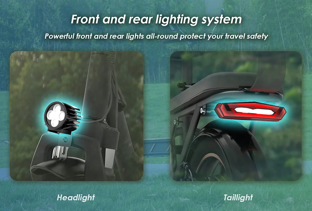 KuKirin C1 Pro Adult Electric Scooter With Seat 14" Tire 500W Motor 48V 26Ah Battery 45km Max Speed Electric Motorcycle.