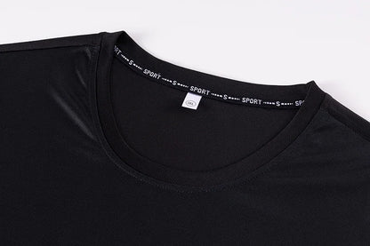 Men's Gradient T-shirt Plus Size 7XL 110-175KG Loose Short Sleeve Tees Men Fashion Round Collar Leisure Oversized Tops.