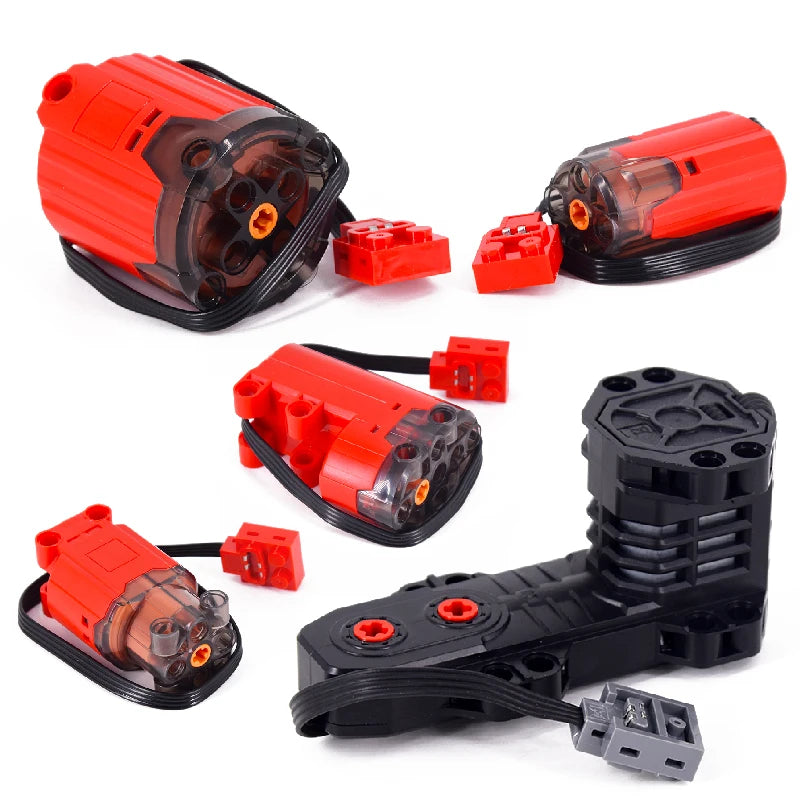 Power Functions Servo Train Car Motor Polarity Switch IR Speed Remote Control Receiver Battery Box Educational Kid Program Toys.