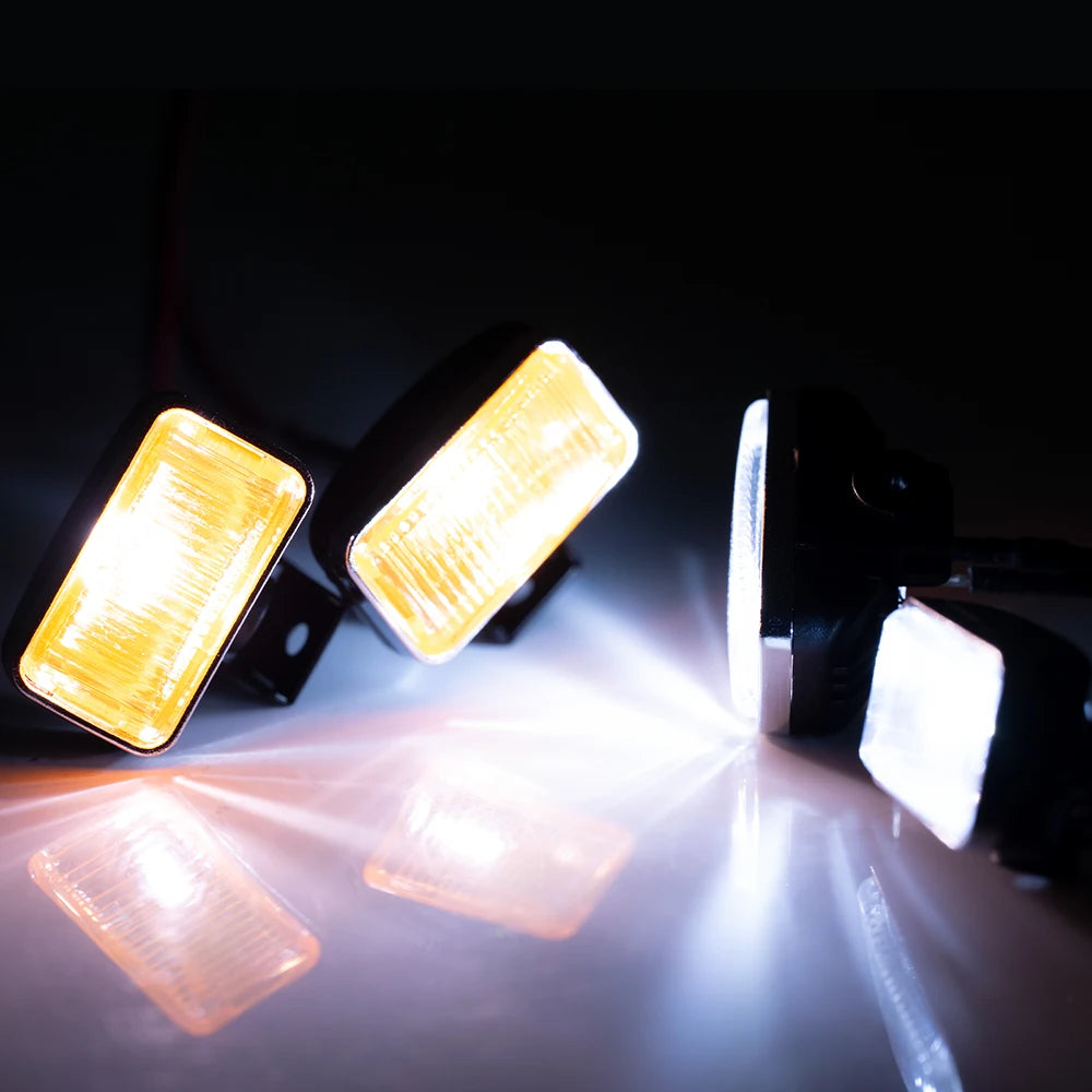 AXSPEED 1Set LED Lights Headlights Spotlight for TRX-4 TRX-6 Axial SCX10 90046 Wraith 1/10 RC Car Decoration Parts Accessories.