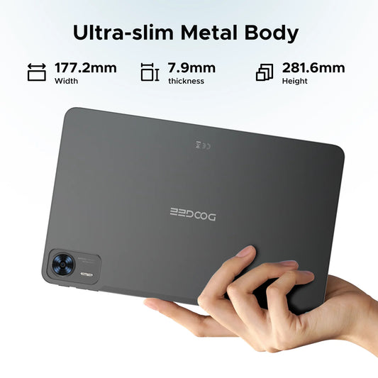 DOOGEE T36 Smart Tablet PC Android 15 12'' Display 32GB RAM (8GB+24GB) 256GB Unisoc T620 Octa Core 8800mAh Battery Widevine L1.