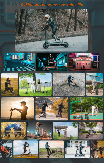 KuKirin G4 Electric Scooter EU Stock 2000W Motor 60V20Ah Baterry 70km/h Top Speed 11-Inch Off-Road Tires Folding E-Scooter