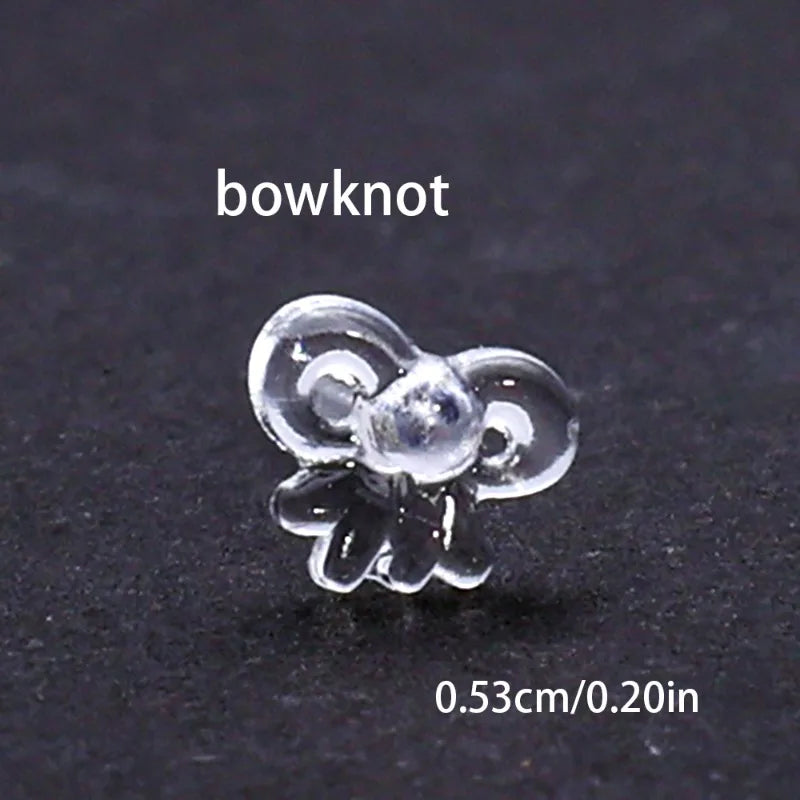2/100Pcs Mini Resin Ear Studs for Women Anti-allergy Prevent Allergy Transparent Girls Invisible Cute Earring Piercing Jewelry.