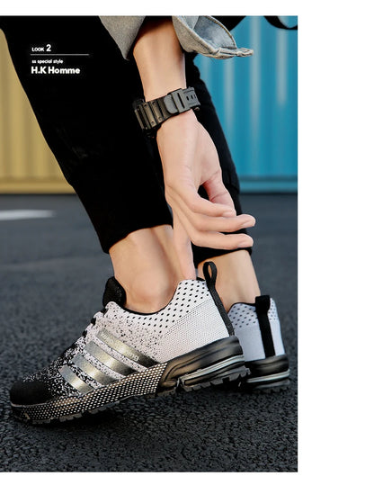 New fashionable plus-size men's casual sports shoes, walking and running shoes, tennis vulcanized men's shoes.