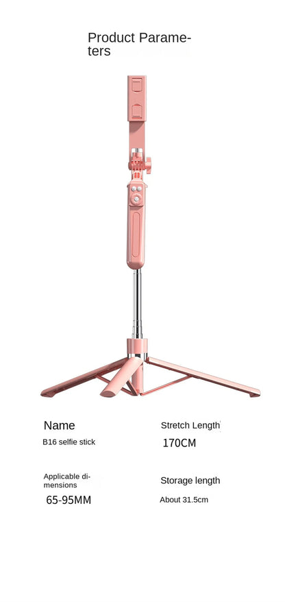 FANGTUOSI New Long Selfie Stick Tripod for Smartphone Live, Tripods Stand with Wireless Bluetooth shutter For Phone Camera Vlog.