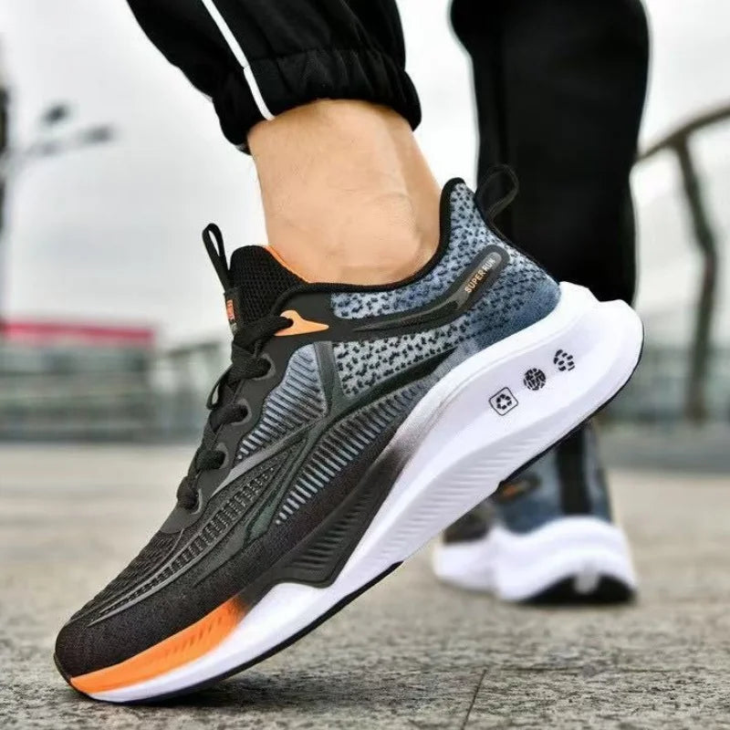 Outdoor Men Running Shoes Breathable Male Casual Walking Sneakers Lightweight Sport Shoes Comfortable Athletic Training Footwear.