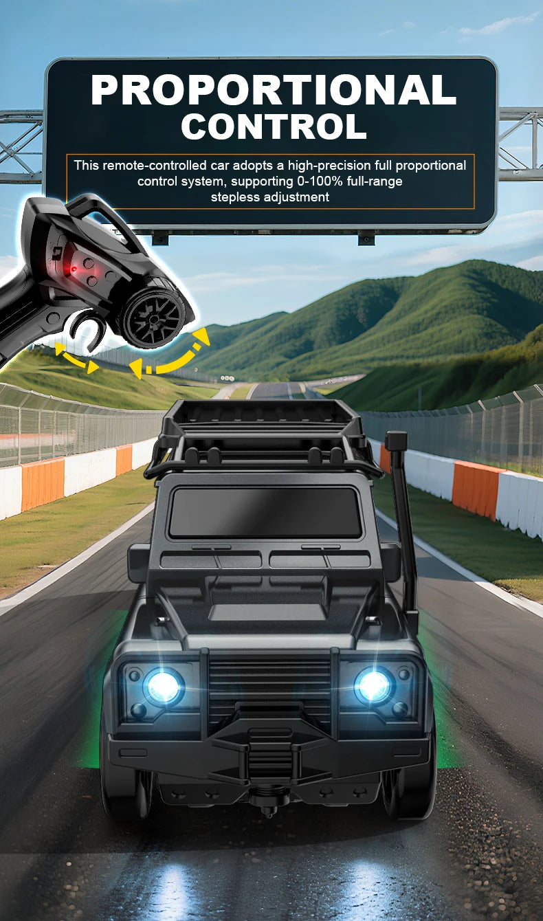 2.4G 4WD 1:64 RC Car High speed Tabletop Remote Control Car Mini Off-Road Climbing Car Mini GTR Racing Desktop Car Children Gift.