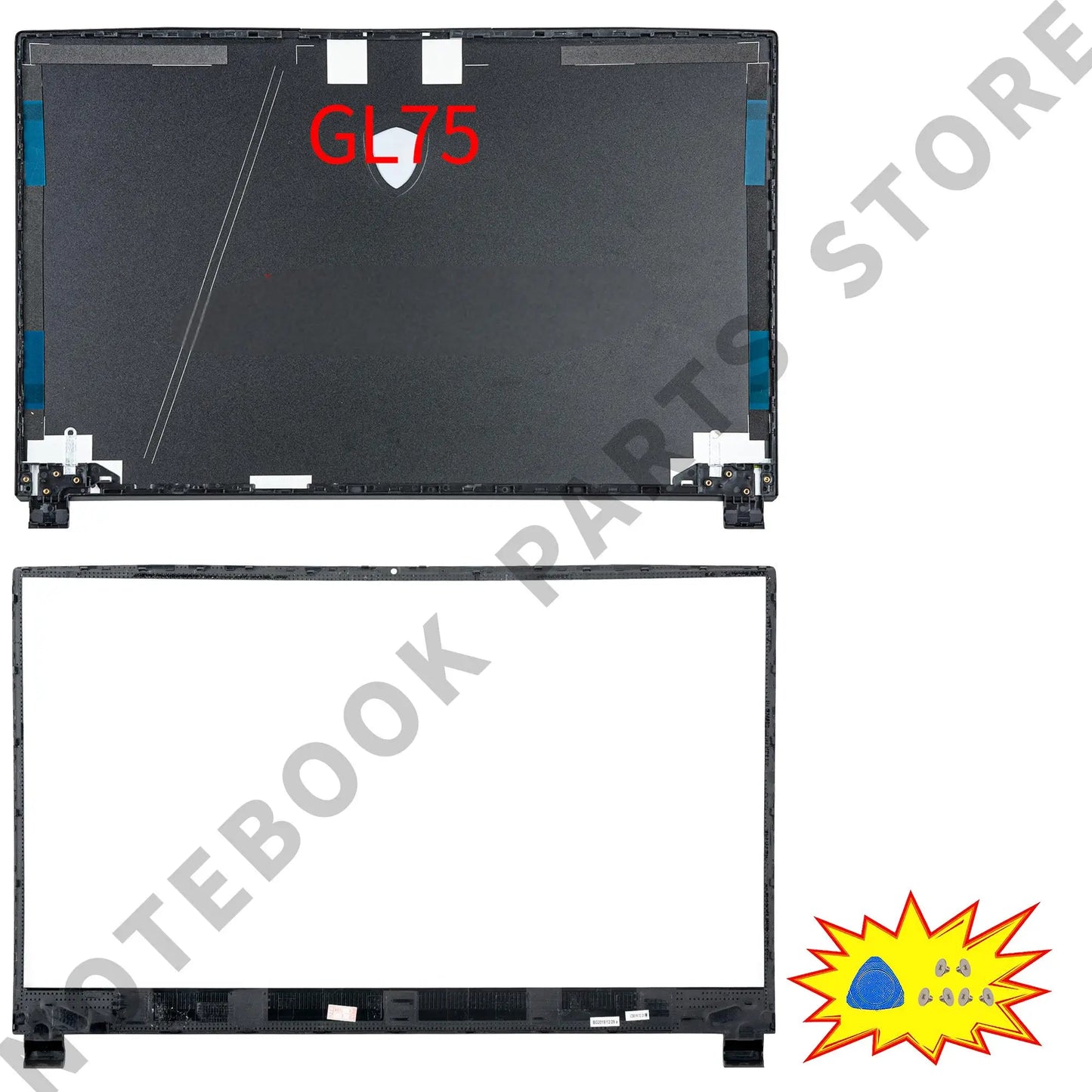 Laptop Housing Case For GE75 GP75 GL75 RAIDER/Leopard 8SG 9SE MS-17E3 17E7 17E9 New Back Cover Bezel Hinges PC Parts Replace.