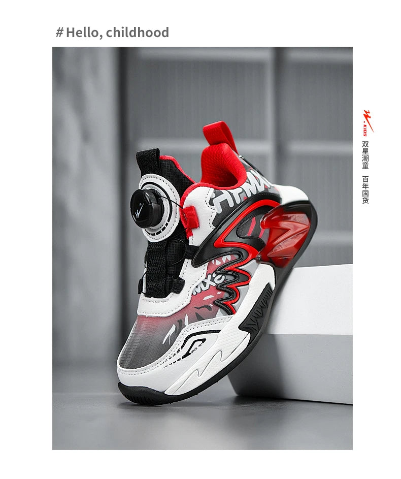 Luxury Boys Sneaker Children Origin Shoes 2025 Autumn New Fashion PU Leather Kids Basketball Shoes High Top Sneaker for Boys.