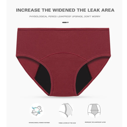 3pcs Women Menstrual Period Underpants Ladies Cotton Postpartum Absorbent Leak Proof Panties European size XS-5XL.