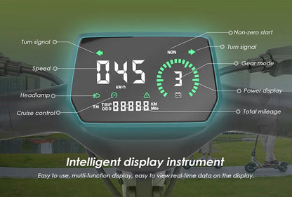 Kukirin A1 Folding Electric Scooter, 800W 48V 13Ah Battery, 10 "Vacuum Tire, 45 km/h Max Speed 45km Range Front & ReverDisc Brake.