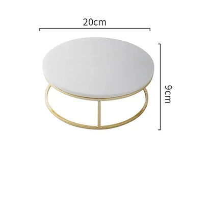 Nordic Marble Cake Dessert Tray Decoration Modern Simple Home Makeup Tools Jewelry Storage Plate Fruit Snack Chocolate Display.