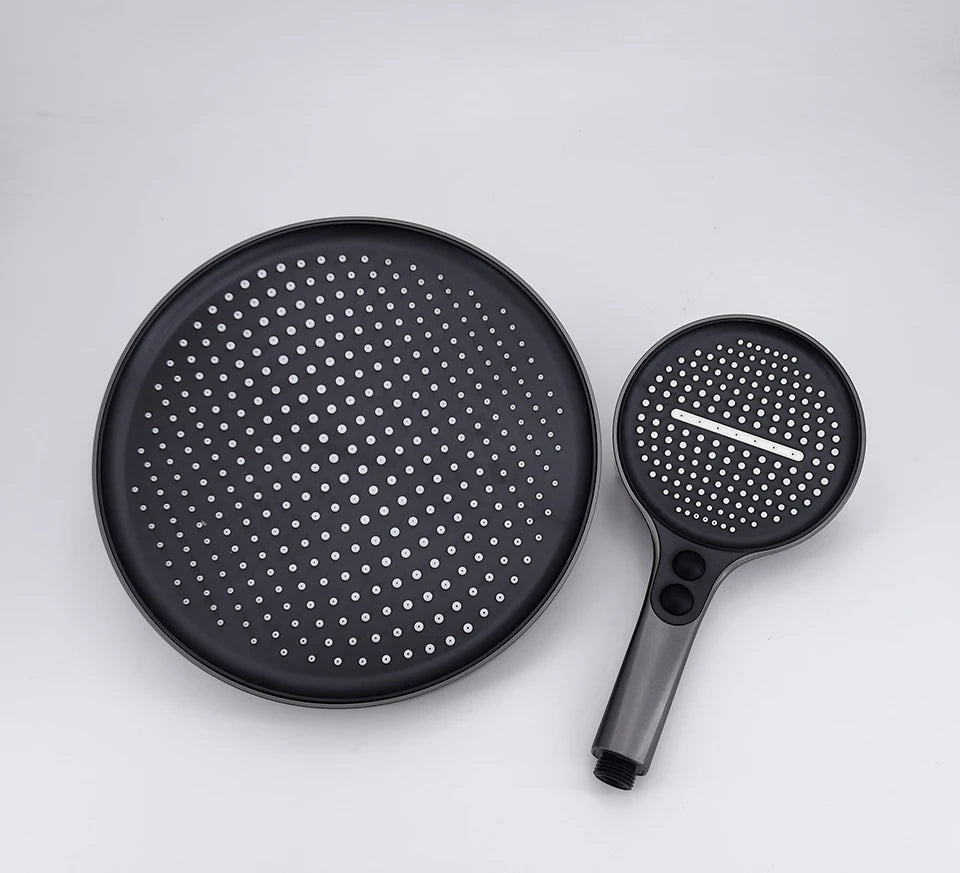 VGX Thermostatic Shower System Set Smart Digital Bathroom Shower Faucet Set Temperature Display Rainlfall Bathroom Shower Set