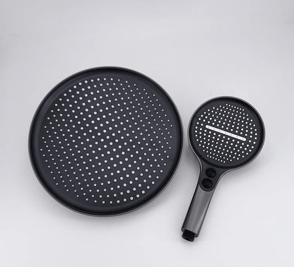 VGX Thermostatic Shower System Set Smart Digital Bathroom Shower Faucet Set Temperature Display Rainlfall Bathroom Shower Set