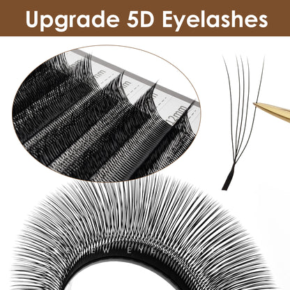 SEEDEW U Shaped 2D/3D/4D/5D Eyelashes Extension Premium Soft False Eyelashes Premade Fan U Lashes.