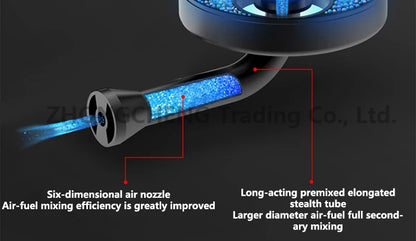 Furious Fire Stove Commercial Single Stove Liquefied Gas Stove Stir-frying High pressure stove stainless steel desktop gas stove.