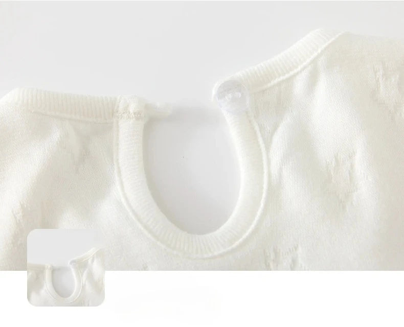 Somenie Baby-Langarm-Body für vier Jahreszeiten, Mädchen, süße Schleife, Rundhalsausschnitt, einteiliges Outfit, Babe-Ausflüge, Kleidungstrends.