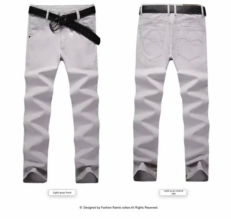 Frühling Sommer männer Hosen Farbe Gerade Bein Hosen Jugend männer Tragen Koreanischen Stil Slims Glättet Silhouette Dünne handel Hosen.