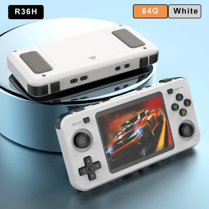 15000+ Ready Games! 3.5" IPS Retro Handheld Console RK3326, 3000mAh Long Play original ARKOS Blue R36H 64GB 128GB