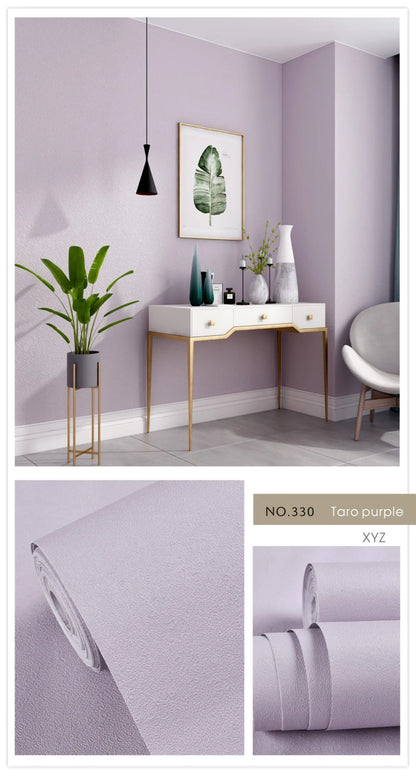 Einfarbige Schlafzimmer Tapete einfarbig PVC wasserdicht selbst klebend Vinyl Kontakt papier Kleider schrank dekorative Wanda uf kleber