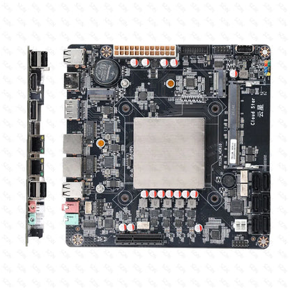 Mini ITX Motherboard N150 for DIY NAS Support DDR4 Max 32GB 2*2.5G RJ45 6*SATA3.0 2*M.2 NVME Low Power Consumption Motherboard.