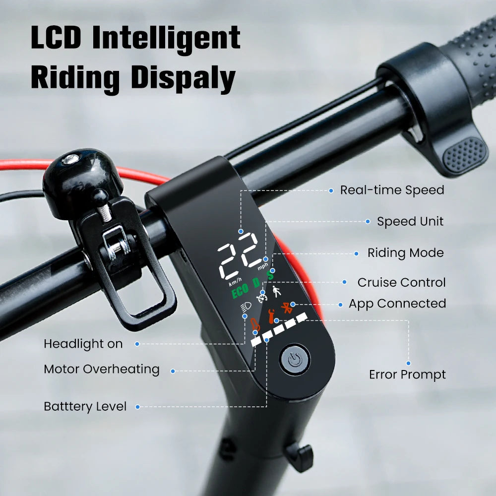 IScooter W6 Adult E-scooter 500W Motor 36V 7.8Ah Battery 35km/h Max Speed Support APP 30km Long Range City Electric Scooters.