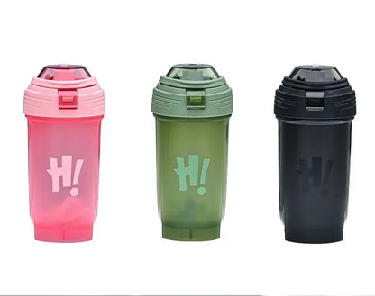 Portable 500ml Protein Powder Shaker Bottle Leak Proof Water Bottle for Gym Fitness Training Sport Shaker Mixing Cup with Scale