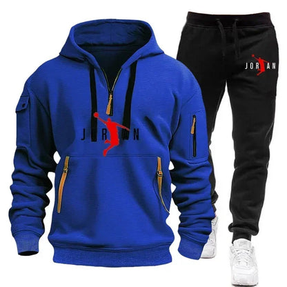New trend men's sportswear tops and pants for autumn and winter 2025, fashionable, casual, jogging and outdoor sports.