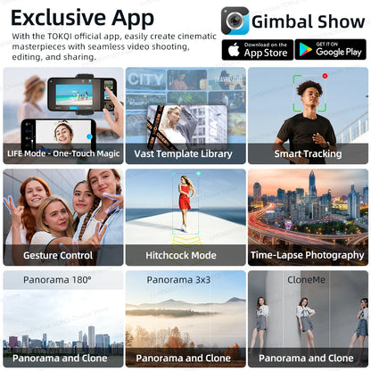 Handheld 3-Axis Gimbal Phone Holder Anti Shake Video Record with Selfie Tripod Stabilizer for Xiaomi iPhone Cellphone Smartphone.