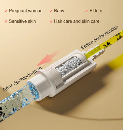 VGX Purified Bathroom Faucets Pull Out Water Filter Tap White Basin Mixer Sink Faucet Gourmet LED Display Brass Tapware Crane