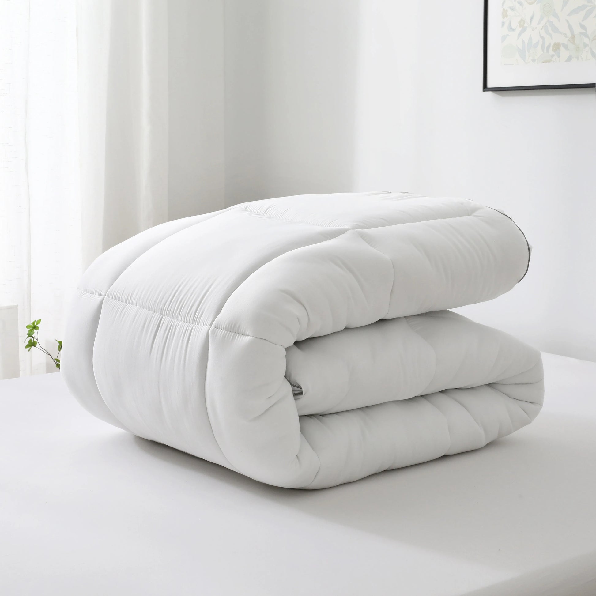 1pc Cooling Mattress Pad, Premium Zoned Quilted Fitted Mattress Topper, Breathable Fluffy Soft Mattress Cover, Machine.