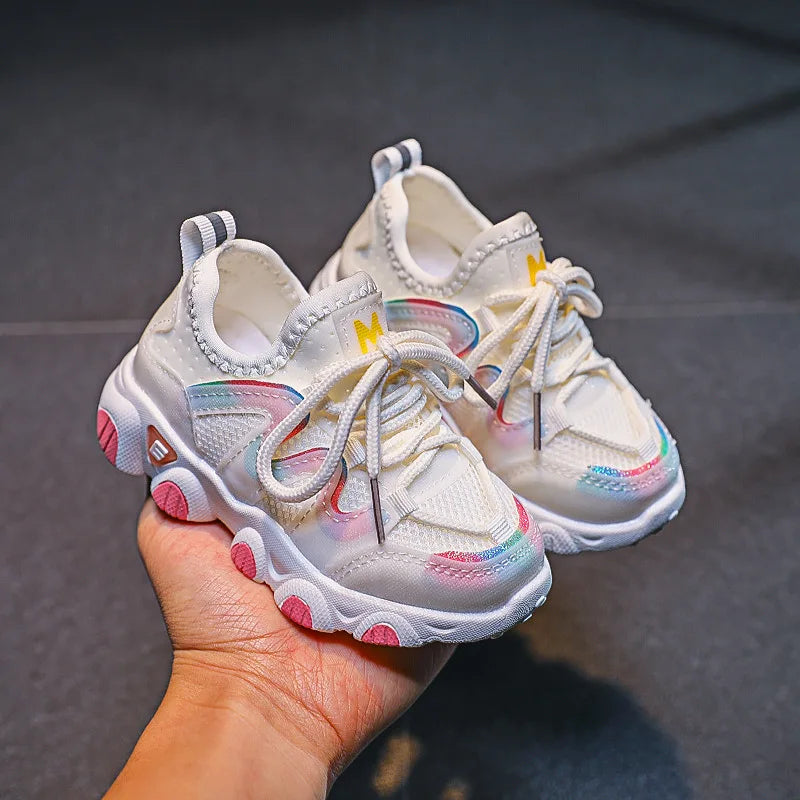 Children's Sports Shoes for Toddlers Boys Girls Little Kids Running Sneakers Air Mesh Breathable Soft Fashion Classic Casual New