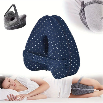 Memory Foam Leg Knee Foam Support Pillow Side Sleeper Sciatica Orthopedic Sciatica Back Hip Relief Pillow For Bed Sofa.
