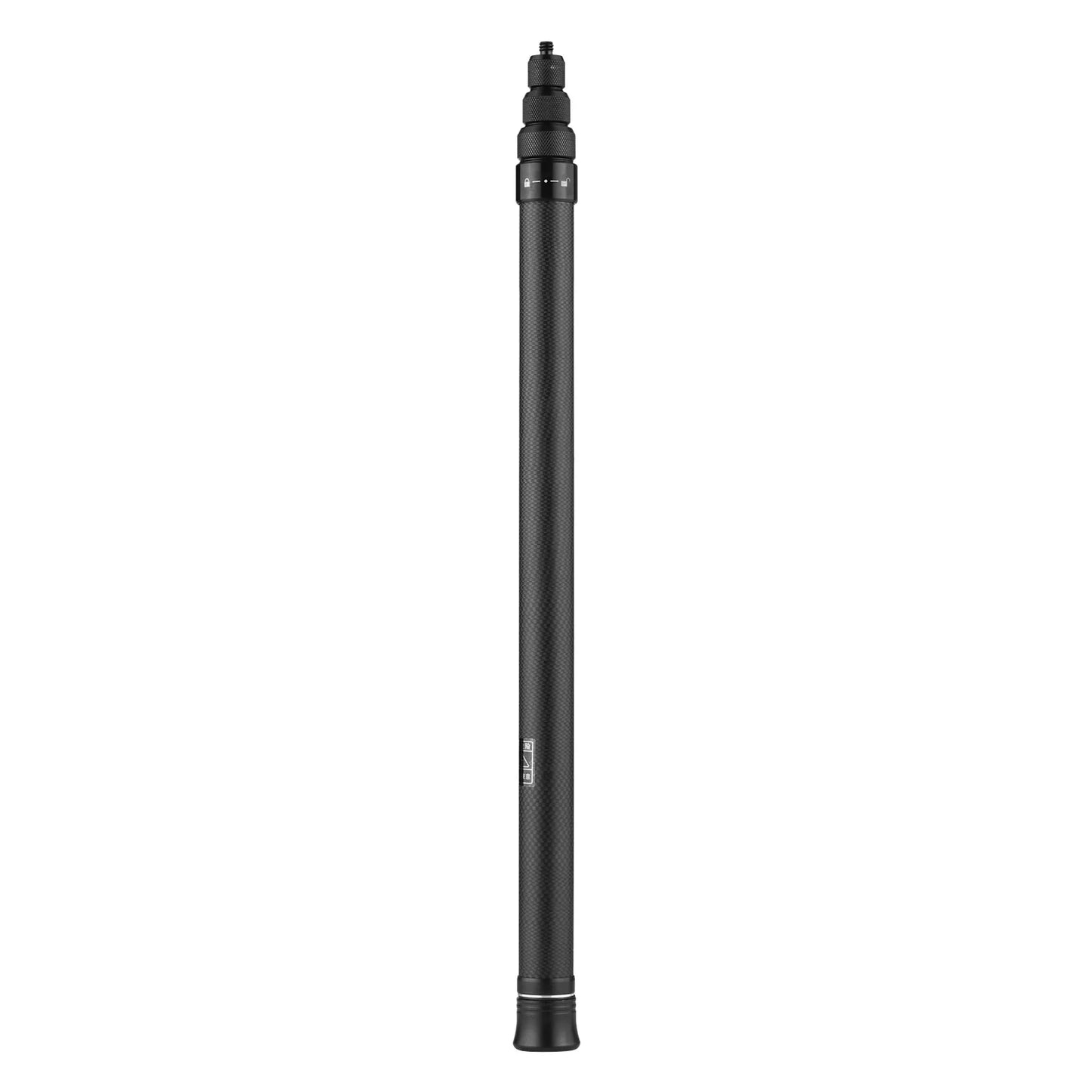 Carbon Fiber Selfie Stick Adjustable Extension Pole with 1/4 Inch Screw Replacement for One X/ One X2/ One R Panoramic Camera.