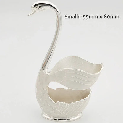 Swan-Shaped Cutlery Holder, Elegant Spoon and Fork Base, Luxury Tableware Storage, Stylish Kitchen Decor and Organizer for Home