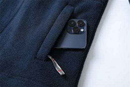 2024 Brand Winter Fleece Jacket Men's Casual Thickened Wool Jacket high quality Design Warm Fashion Hooded Coat Outdoor Ski Suit.