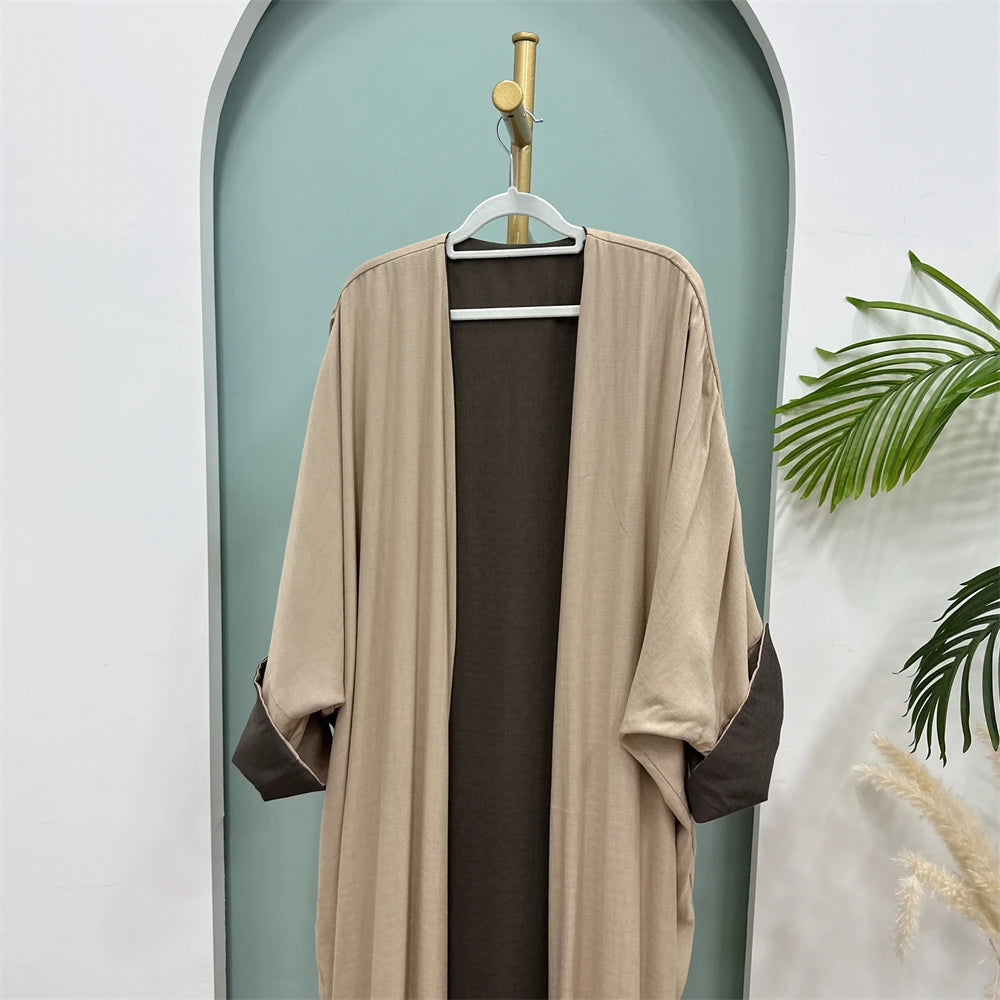 Open Modest Kimono Abaya Dubai Luxury Muslim Cardigan Coat Abayas for Women Islam Kebaya Caftan Marocain Robe Femme Musulmane