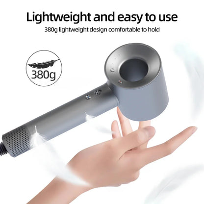 Bladeless high-speed hair dryer, negative ions, high power, silent and quick drying, portable, suitable for home and travel
