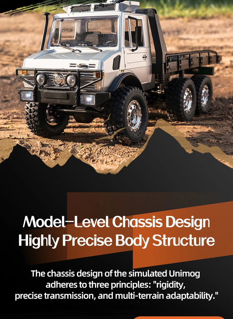 C8823 6WD RC Car 1/18 Off-road Remote Control Vehicle 2.4G High Speed Climbing Transport Rescue Crawler Model Toys for Children