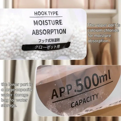 5/10Pcs Moisture Absorber Hanging Bag Wardrobe Antihumidity Bags Anti Damp Mildew Drying Bag Closet Dehumidifier Humidity Packs.