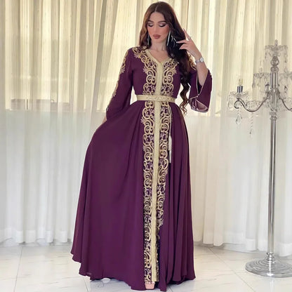 Mesh Stickerei Abaya Frauen Muslimischen Lange Maxi Kleider Oman Türkei Arabisch Kaftan Eid Party Kleid Marokko Abend Jalabiya Vestidos.
