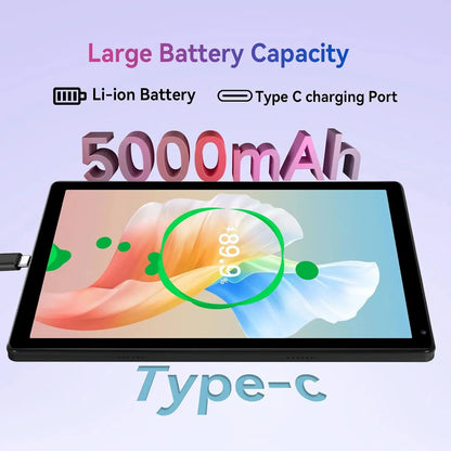 Android 15 Tablet 10.4 Inch Octa-Core Processor 16GB RAM 128GB ROM 1TB TF Card Expand 5G/2.4G WiFi 5MP+8MP Camera Android Tablet.