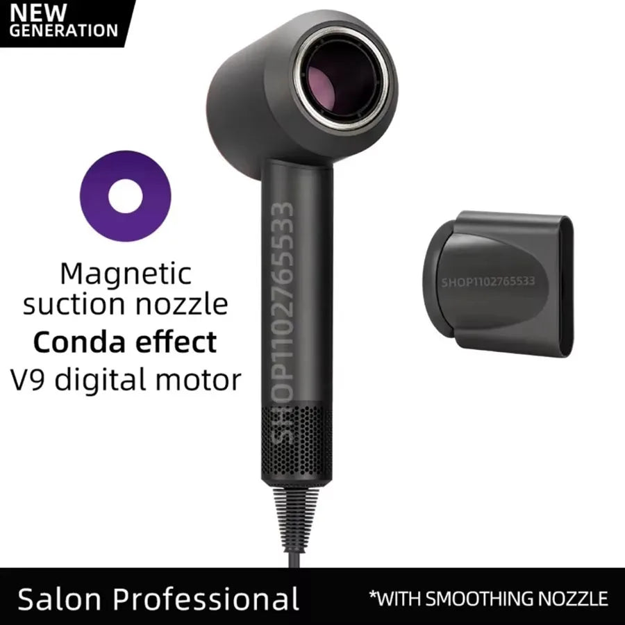 5 in 1 Electric Ionic Hair Dryer High Speed Bladeless HairDryer Negative Ion Professional 1.8M Super Leafless Hair Dryer.