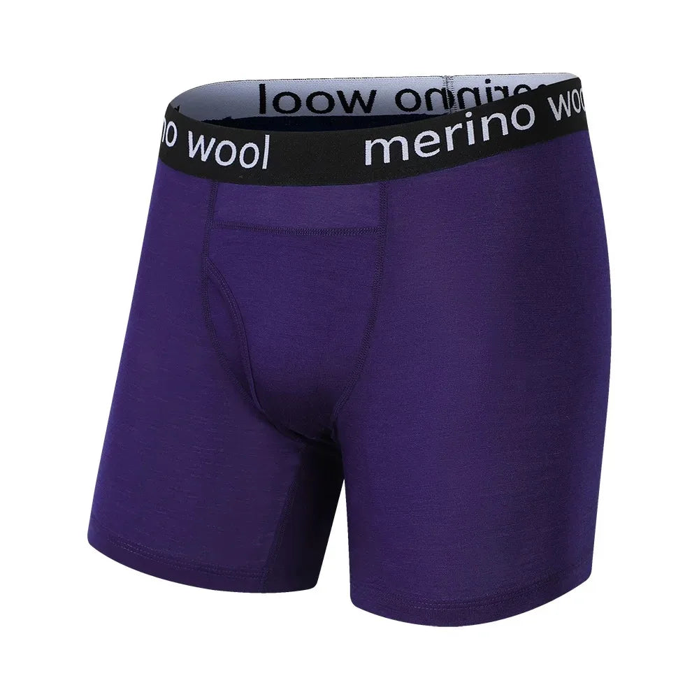 Herren-Boxershorts aus Merinowolle, Herrenunterwäsche, 100 % Merinowolle, Herren-Boxershorts aus Merinowolle, weich, bequem, atmungsaktiv, feuchtigkeitsableitend, USA-Größe