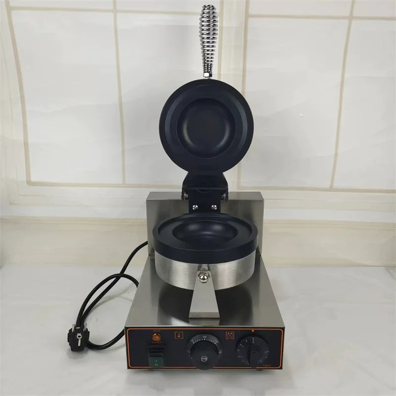 XEOLEO Electric Ice Cream Waffle Machine UFO Burger Maker 1200W Hamburg Gelato Panini Press Machine   Sandwich Press Maker.