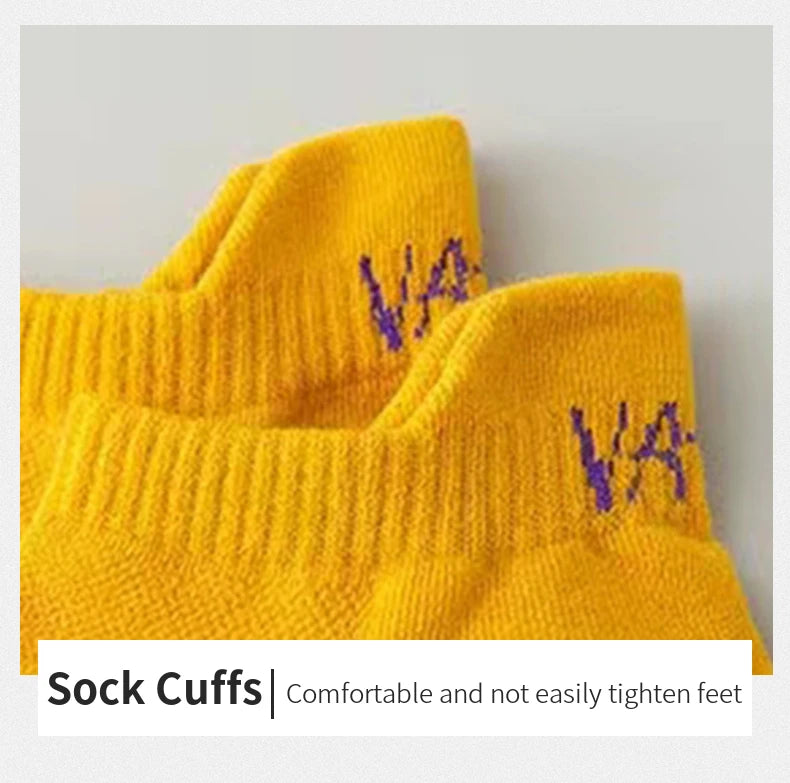 5 Pairs Men Bright Colored Ankle Socks Breathability Fashionable Casual Street Style Deodorizing Invisible Travel Running Socks.