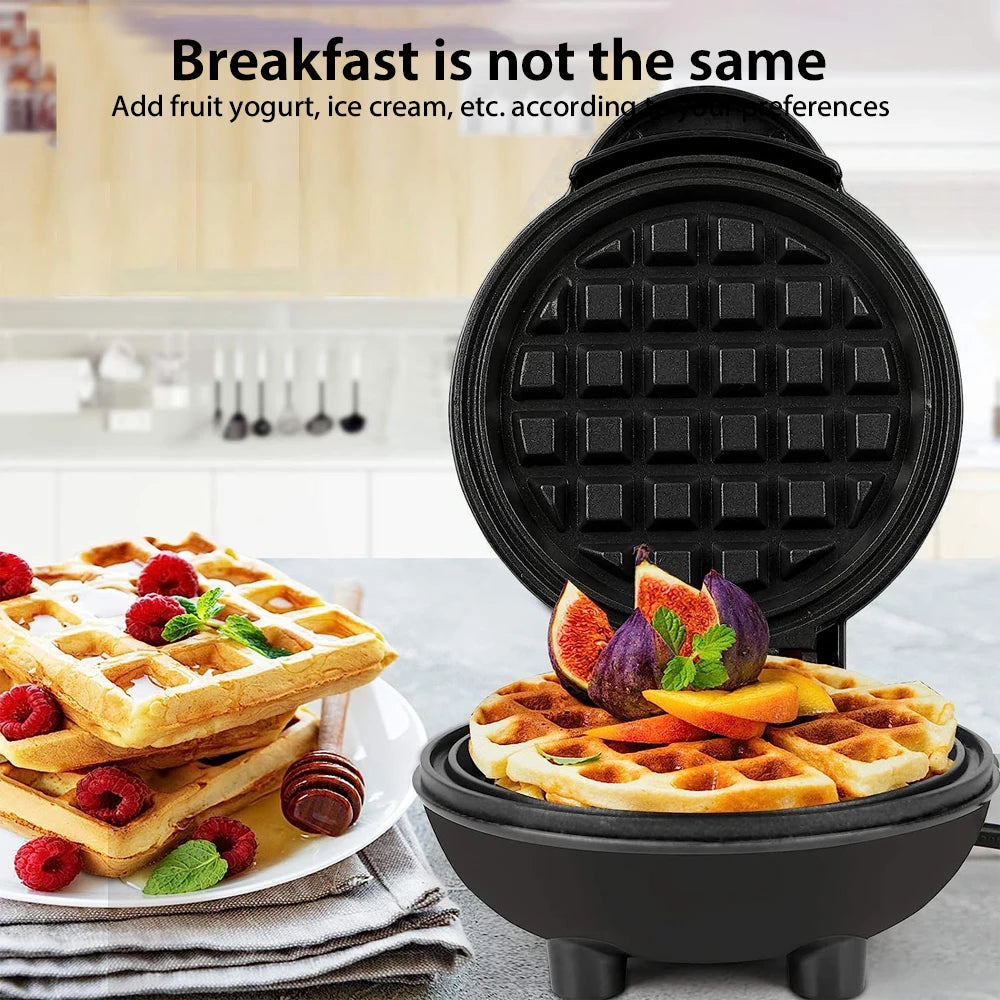 350W Mini Waffle Maker Electric Breakfast Maker Non Stick Pancake Bubble Egg Cake Oven Pan Eggette Machine.